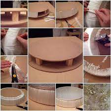 The Wedding Cake Stand In The Making Diy Wedding Cake Stand Wedding Cake Stands Cake And Cupcake Stand