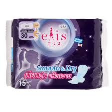 Check spelling or type a new query. Elis Smooth And Dry Sanitary Napkin Night Slim Wings 30cm 16pcs Tops Online