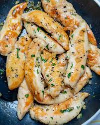Honey Garlic Butter Chicken Tenders For Clean Eating Meal Prep Meal Prep Clean Eating Chicken Recipes Clean Food Crush