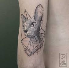 35 Unbelievable Cat Tattoos That Are Guaranteed To Leave You Thoroughly Impressed Sphynx Katze Tattoo Tiertattoos Tier Tattoo