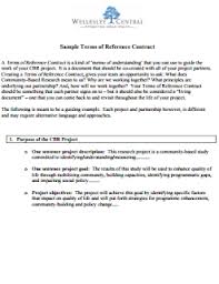 Terms Of Reference For A Project Pdf Reference Contract Template Pdf