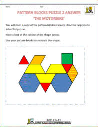 Pattern block puzzles printable free. Pin On Math