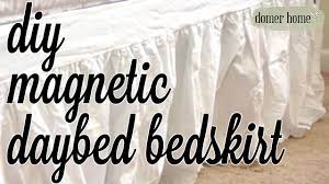 Bed skirts & daybed covers. Diy Magnetic Daybed Bedskirt 5 Goodwill Challenge Youtube