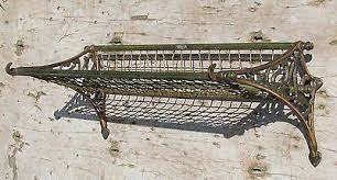 Used Vintage Brass Railroad Luggage Rack Shelf Pullman Train Hook Coat Hat Wall Decor Ubb Threads Pullman Train Luggage Rack Rack Shelf