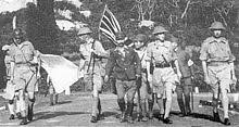 The blue color represents duty and care for the poor, white stands for peace, while the red symbolizes bravery and strength. White Flag Wikipedia