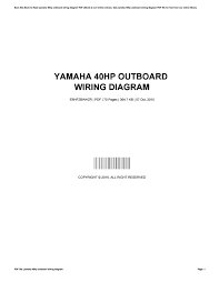 Owner manuals offer all the information to maintain your outboard motor. Yamaha 40 Hp Wiring Diagram Wiring Diagram Site Seek Formal Seek Formal Emozionieparole It