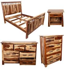 (+ bed size) free shipping 833. Kalispell 4 Pc Solid Sheesham Wood King Bedroom Set Walmart Com Walmart Com