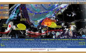 La interacción de la zona de confluencia intertropical con una vaguada en el pacífico. Pronostico Del Clima Para El Viernes 2 De Octubre News Report Mx