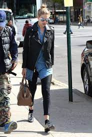 How Your Favorite Celebrities Wear Moto Jackets Celebrity Fashion Looks How To Wear Jackets