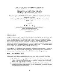 Mar 01, 2021 · quizzes are a great way to have fun and learn new things with your friends. Asean Studies Initiative Report Malaysia As 2015 Asean Chair