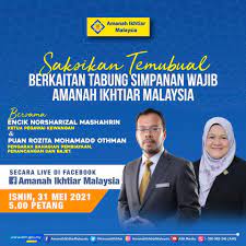 Amanah ikhtiar malaysia— presentation transcript: Amanah Ikhtiar Malaysia Jangan Lupa Saksikan Temubual Berkaitan Tabung Simpanan Wajib Aim Bersama Ketua Pegawai Kewangan Aim Encik Norsharizal Mashahrin Pengarah Bahagian Pembiayaan Perancangan Dan Bajet Puan Rozita Mohamad Othman