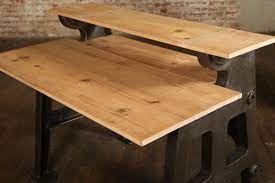 Vintage Industrial Two Tier Desk At 1stdibs
