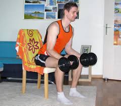 Idealerweise benutzt du für diese übung einen relativ leichten stuhl, um verletzungen an deinen handgelenken und den distalen bereichen deiner unterarme zu vermeiden. Unterarm Curl Im Untergriff Mit Kurzhanteln Sitzend Anleitung Ausfuhrung