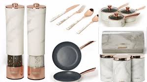See more ideas about rose gold marble, rose gold, gold marble. Tower Marble Rose Gold Kitchen Essentials Bread Bin Canisters Saucepan Cutlery Ebay Gold Kitchen Rose Gold Kitchen Kitchen Tools Design