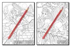 Sheets for stress relief & relaxations! Greek Mythology An Adult Coloring Book With Powerful Greek Gods Beautiful Greek Goddesses Mythological Creatures And The Legendary Heroes Of Ancient Greece Fantasy Coloring Books For Adults Summer Jade 9781719316972 Amazon Com Books
