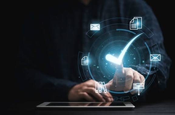 AI e-discovery system processing legal evidence for attorneys