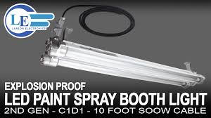 explosion proof led paint spray booth