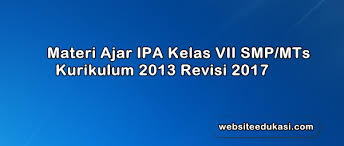 Rpp kurikulum 2013 revisi tahun 2018 merupakan kelanjutan implementasi kurikulum 2013 revisi tahun 2017 yang mengintegrasikan ppk, keterampilan abad 21 atau 4c, literasi, dan hots. Materi Ipa Kelas 7 Smp Mts Kurikulum 2013 Revisi 2017 Websiteedukasi Com