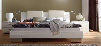 Bettanlage starnberg bett nachtkommode schlafzimmerset weiss. Bett 180 X 200 Cm Hochglanz Weiss Kaufen Bei Lifestyle4living Mobelvertrieb Gmbh Co Kg