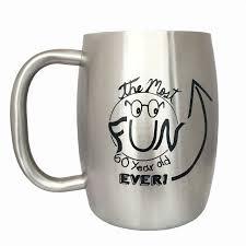 The robot vacuum cleaner is one of the best 60th birthday gifts for women and men. Amazon Com Lifestyle Banquet 60th Birthday Gifts For Men Insulated Stainless Steel Beer Mug And Large Coffee Mug For Men 14 Ounces 60th Birthday Gift Ideas Beer Mugs Steins