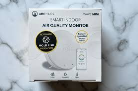 The tiny device shows a green/yellow/red air quality indication with a wave, goes. Airthings Wave Mini Review Tech On The Go