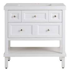 36 Inch Vanities Bathroom Vanities Bath The Home Depot Marble Vanity Tops White Sink White Vanity