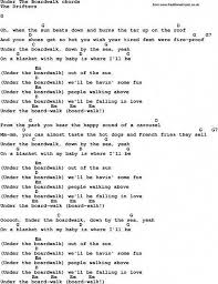 Song Lyrics With Guitar Chords For Under The Boardwalk The Drifters Guitarchordsforsongs Ukulele Lesson Guitar Lessons Songs Guitar Chords
