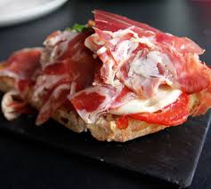 Madrid Spain Food Travel Blog My Kiki Cake Mozzarella Iberian Ham And Porcini Mushroom On Toast Food Madrid Food Travel Food