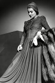Vestito da sera model 151681 bicotone. Abiti Eleganti Anni 40