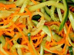 салат из огурцов с морковью по корейски на зиму Ogurcy S Morkovkoj Po Korejski Na Zimu Recept Salat Iz Ogurcov Idei Dlya Blyud Eda