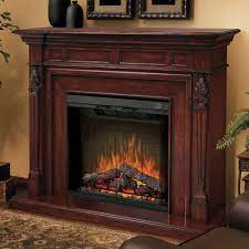 Diy electric fireplace how to style a mantel you. Torchiere Burnished Walnut Electric Fireplace Mantel Package Sep Bw 4217 Fb Dimplex