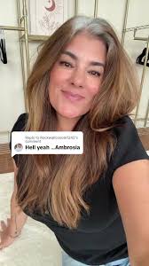 Replying to @Rockwallcoyote1242 cant go wrong with Ambrosia  #greyhairinfluencer #silverhair #greyhair #greyhairgrowout #genxwoman