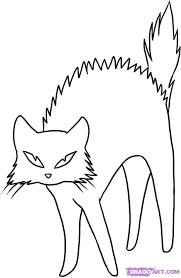 Pin By Irene Biver On 1 Easiest Anyone Art And Pre Art Skills Round Up In 2020 Black Cat Tattoos Cat Sketch Cat Tattoo