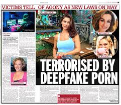 Cally Brooks on X: EXCLUSIVE: Victims of deepfake porn tell of agony as  new laws on the way t.cour3dyIMdfX Printed in the Sunday Mirror  Thank you to @MissCallyJane @cathynewman @beccacaddy for sharing