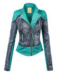 Robot Check Leather Jackets Women Fashion Leather Jacket