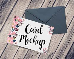 Free Card Envelope Mockup Psd Download