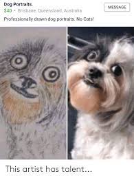 47 funny dogs to brighten up your day order an oil painting of your pet now at. Dog Portraits 40 Brisbane Queensland Australia Professionally Drawn Dog Portraits No Cats Message This Artist Has Talent Cats Meme On Me Me