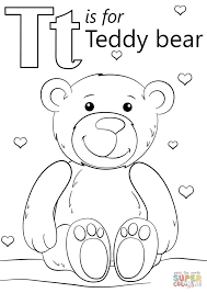 40+ t coloring pages for printing and coloring. Great Image Of Letter T Coloring Page Davemelillo Com Teddy Bear Coloring Pages Bear Coloring Pages Alphabet Coloring Pages