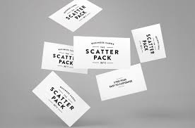 Scatter Business Cards Mockup Business Card Template Word Business Card Mock Up Card Template