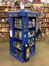 Tardis Bookcase At Half Price Books In Dallas Half Price Books Geek Display Tardis Display Shelves Supermarket Shelves