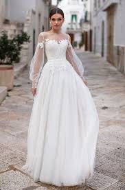 Elegant Chiffon Bataeu Neckline Floor Length Bridal Gown June Bridals In 2020 Wedding Gown Backless Wedding Dresses Long Sleeve Bridal Gown
