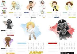 Free Printable Star Wars 2019 Calendar Star Wars Stickers Spiderman Printables Printable Star