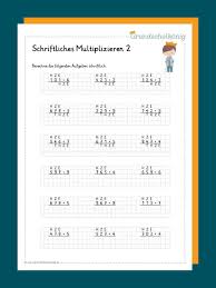 The similar shortcut for division works because division is. Schriftlich Multiplizieren Arbeitsblatter 5 Klasse