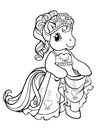 coloriage petite princesse poney mon petit my little pony coloring cute pages horse de grue camion