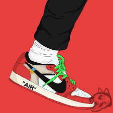 Jordan 1 Off White Low Custom Nike Art Sneaker Art Sneakers Wallpaper