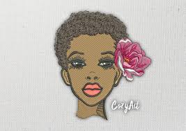 DIGITAL: Girl With Big Pink Flower