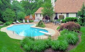 15 gorgeous ways to landscape around a pool. Swimming Pool In The Garden Landscape Ideas For Swimming Pools Interior Design Ideas Avso Org