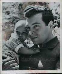 1953 Press Photo Mario Lanza and his son, Damon Anthony Lanza in Hollywood 