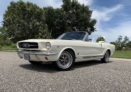 Image result for Wimbledon White 1965 Mustang