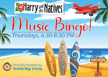 Music Bingo @ Harry and the Natives